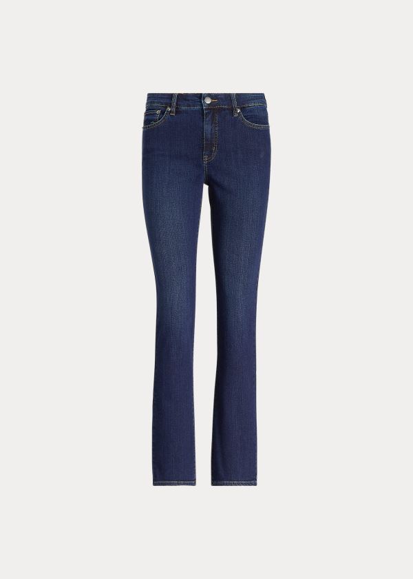 Jeans Ralph Lauren Mujer Azules Azules - Premier Straight - VFPWB6041